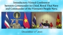 การประชุมแนะนำตัวผ่านระบบ Virtual Conference ระหว่าง ผบ.ทร. กับ ผบ.ทร.เวียดนาม 